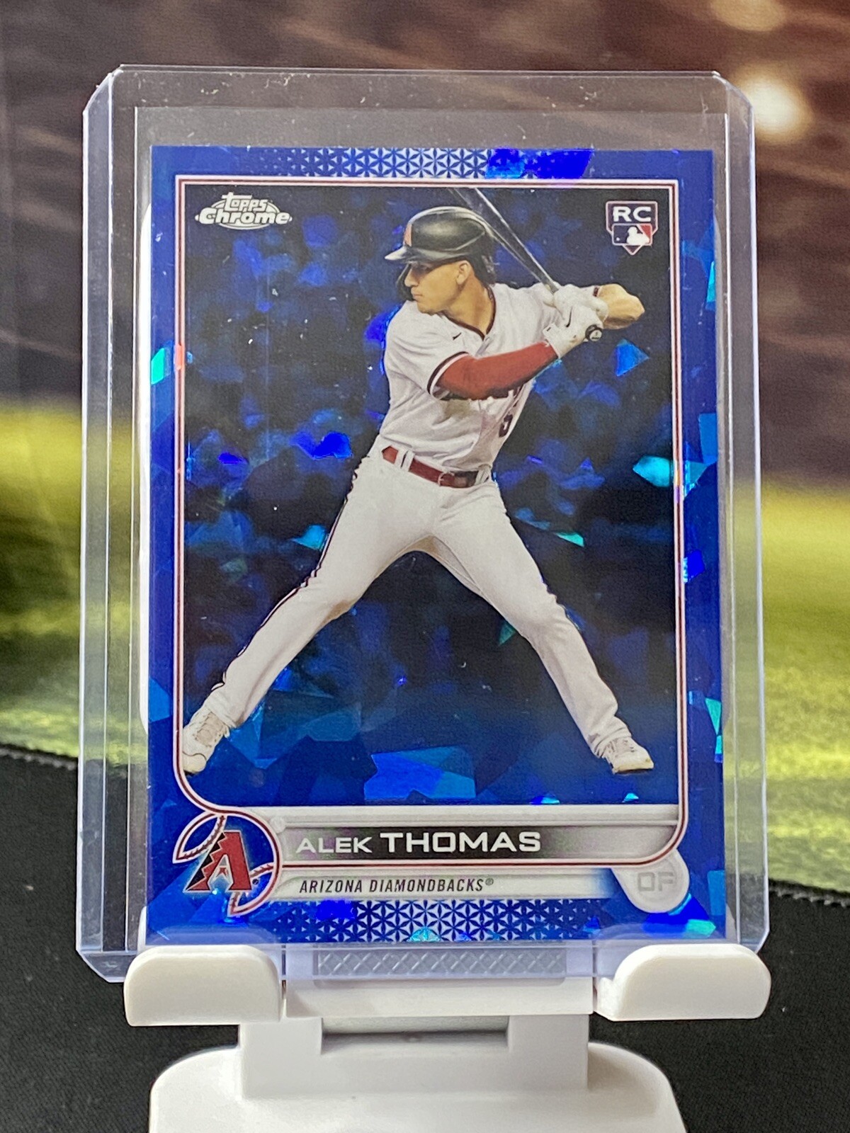 ALEK THOMAS ROOKIE SAPPHIRE- 2022 TOPPS CHROME UPDATE SAPPHIRE #US212 ARIZONA