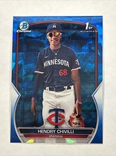 2023 Bowman Chrome Sapphire #236 Hendry Chivilli 1st Bowman Minnesota Twins
