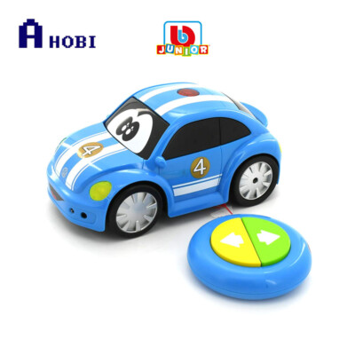 BB Junior Volkswagen Easy Play RC Beetle Blue Racing Remote Control Car 