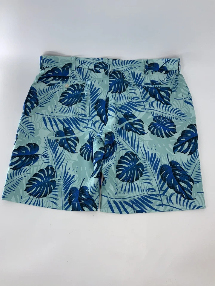 Pantalones Cortos de Golf Walter Hagen 11 Majors Talla 42 Hombres Floral Azul Poliéster YGI W4-164 Foto 4 de 4