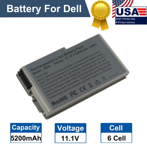 Batteria compatibile con Dell Latitude D520 D530 D600 D610 11.1V