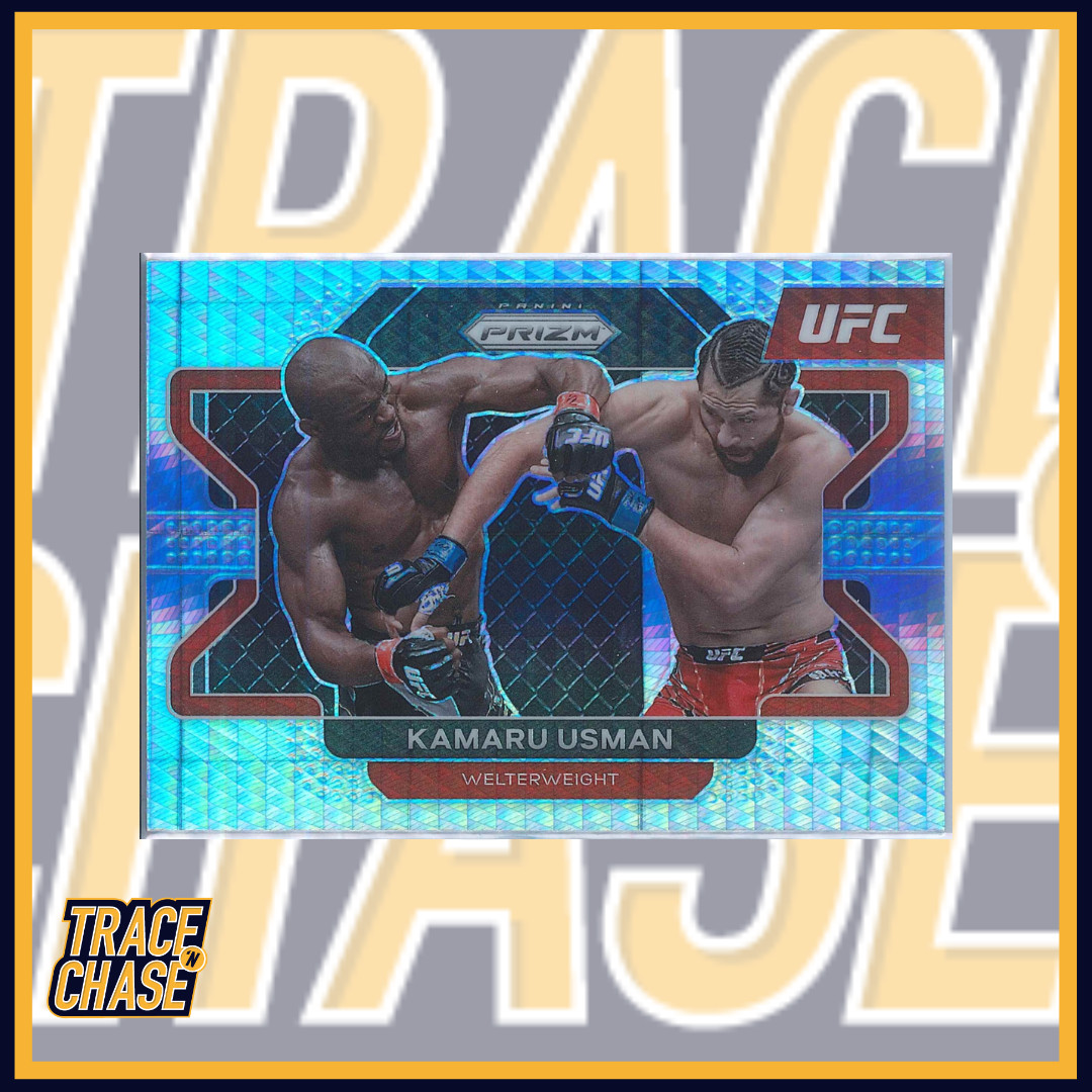 2022 Panini Prizm UFC Kamaru Usman Hyper Paralell #54