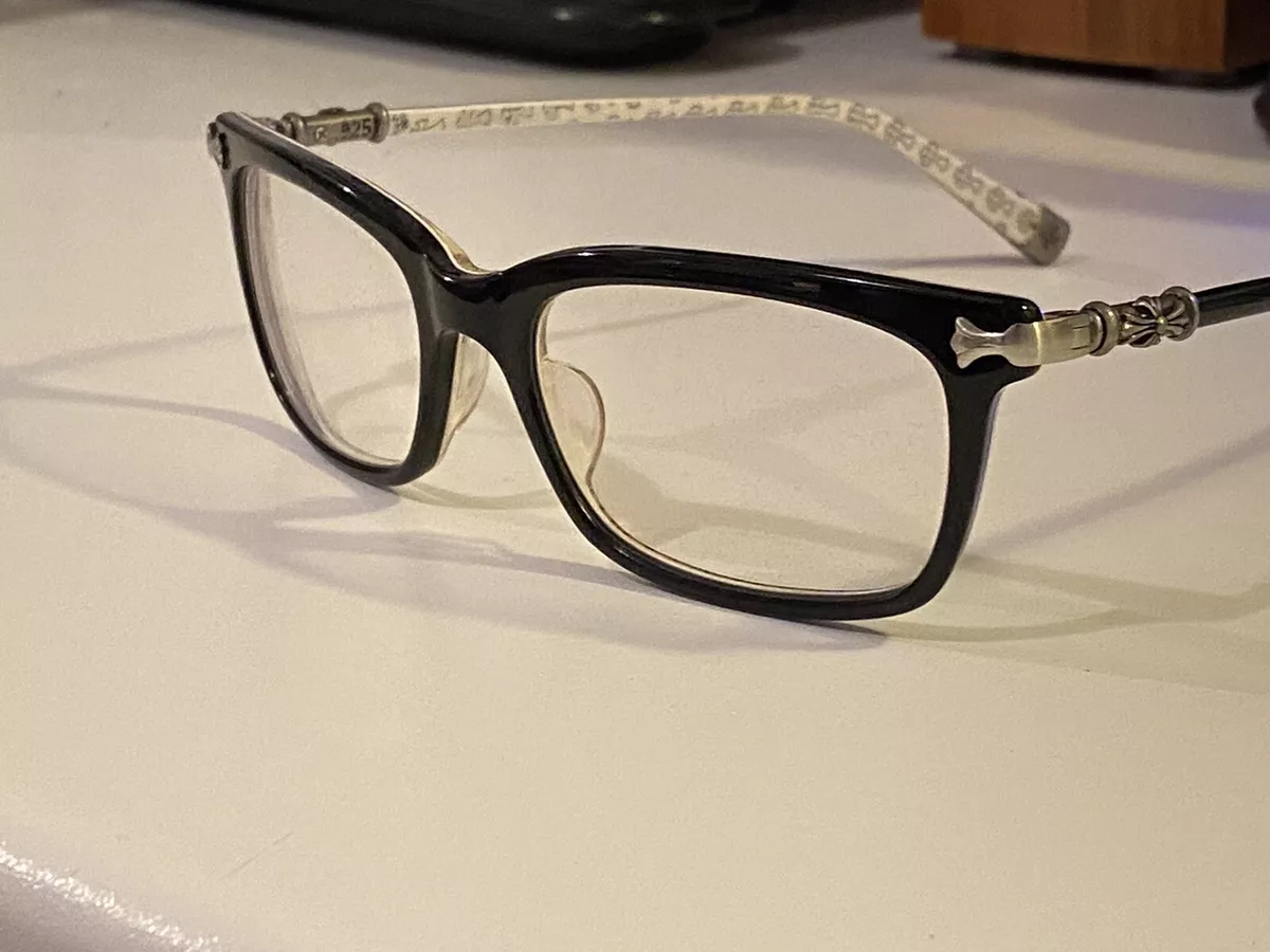 Chrome Hearts Eyeglasses Frames Black 54 X 18 X 148 FUN HATCH-A Made In Japan