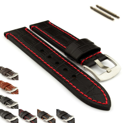Echt Leder Uhrenarmband Band Federstege 20 22 24 Kroko Grand Panor MM
