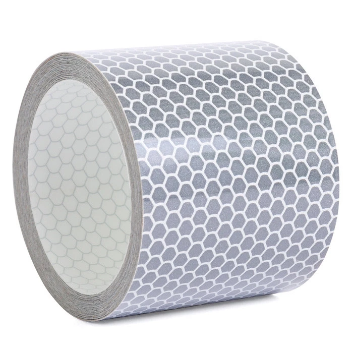 Reflektorband Wabenmuster 5cm weiß 3m 10m 20m 50m Auto, Motorrad, Fahrrad, Boot - Bild 3 von 4