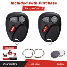 2x For 2001 2002 Chevrolet Silverado 1500 2500 3500 Remote Keyless Entry Key Fob