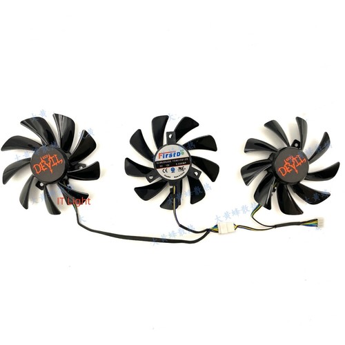 For POWERCOLOR RX5700 RX5700XT Red Devil Cooling Fan GPU Video Cards Fans - Afbeelding 4 van 10