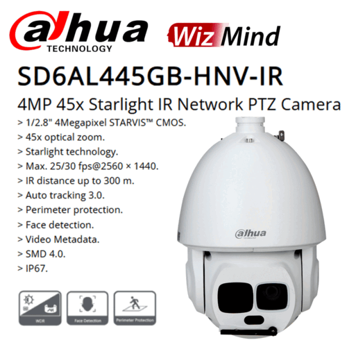 Original Dahua PTZ 25X ZOOM 4MP 8MP Smart IR Starlight TiOC IP PTZ Cameras Lot - Picture 10 of 18