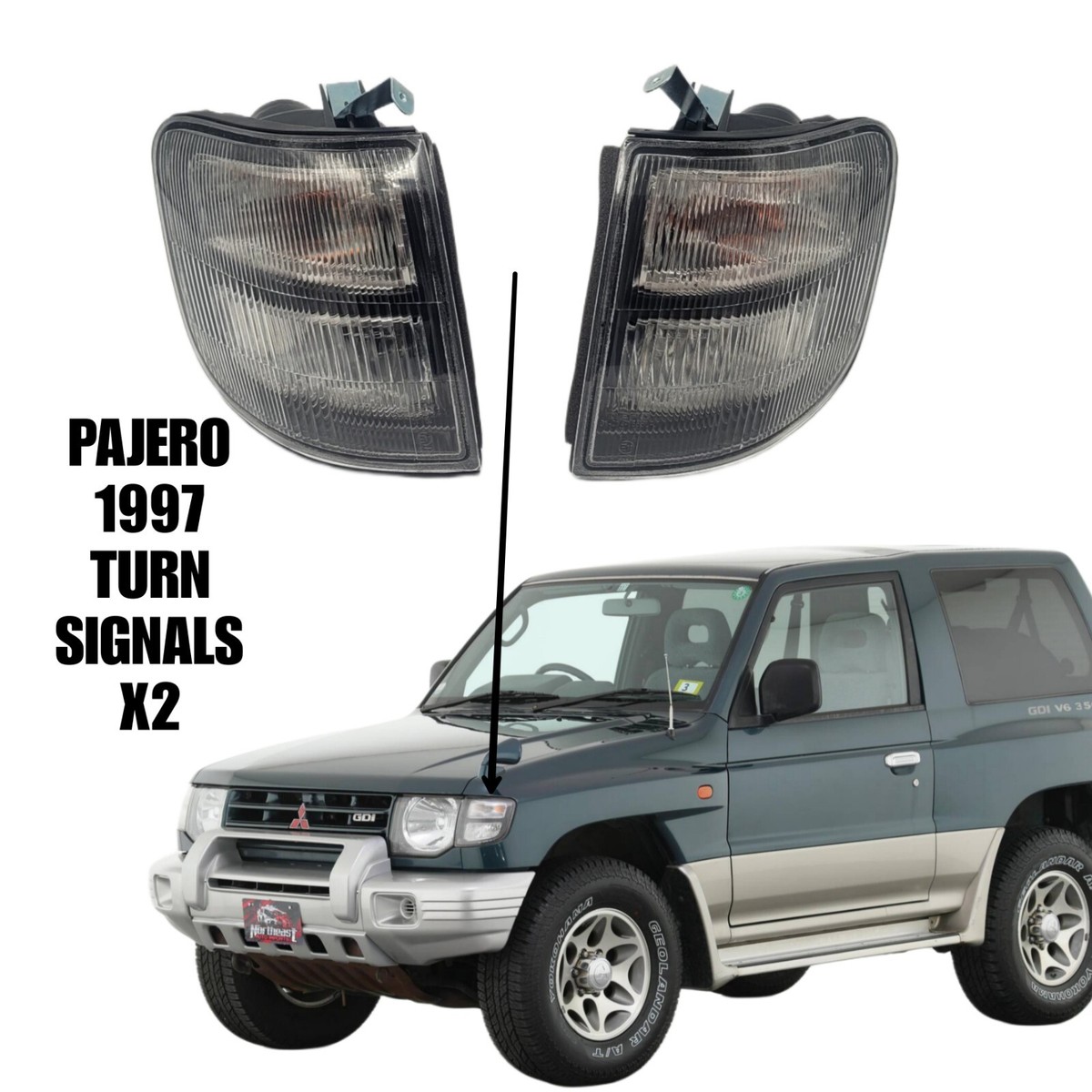 Mitsubishi Pajero 97-99 Turn Signals X2 | eBay