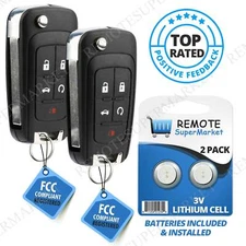 Replacement for Chevy 14-16 Impala 12-16 Sonic Terrain Remote Key Fob 5b Pair
