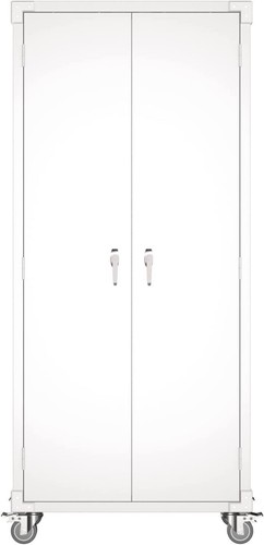 AOBABO 72" Metal Storage Cabinet Garage Tool Storage Cabinets w/ pegboard Wheels - Picture 10 of 36