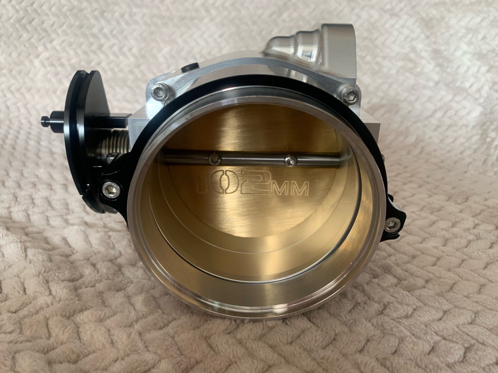 4 Bolt 102MM Billet Throttle Body W 90 degree Elbow  LS1 LS2 LS3 LS7 5.3 6.0 6.2