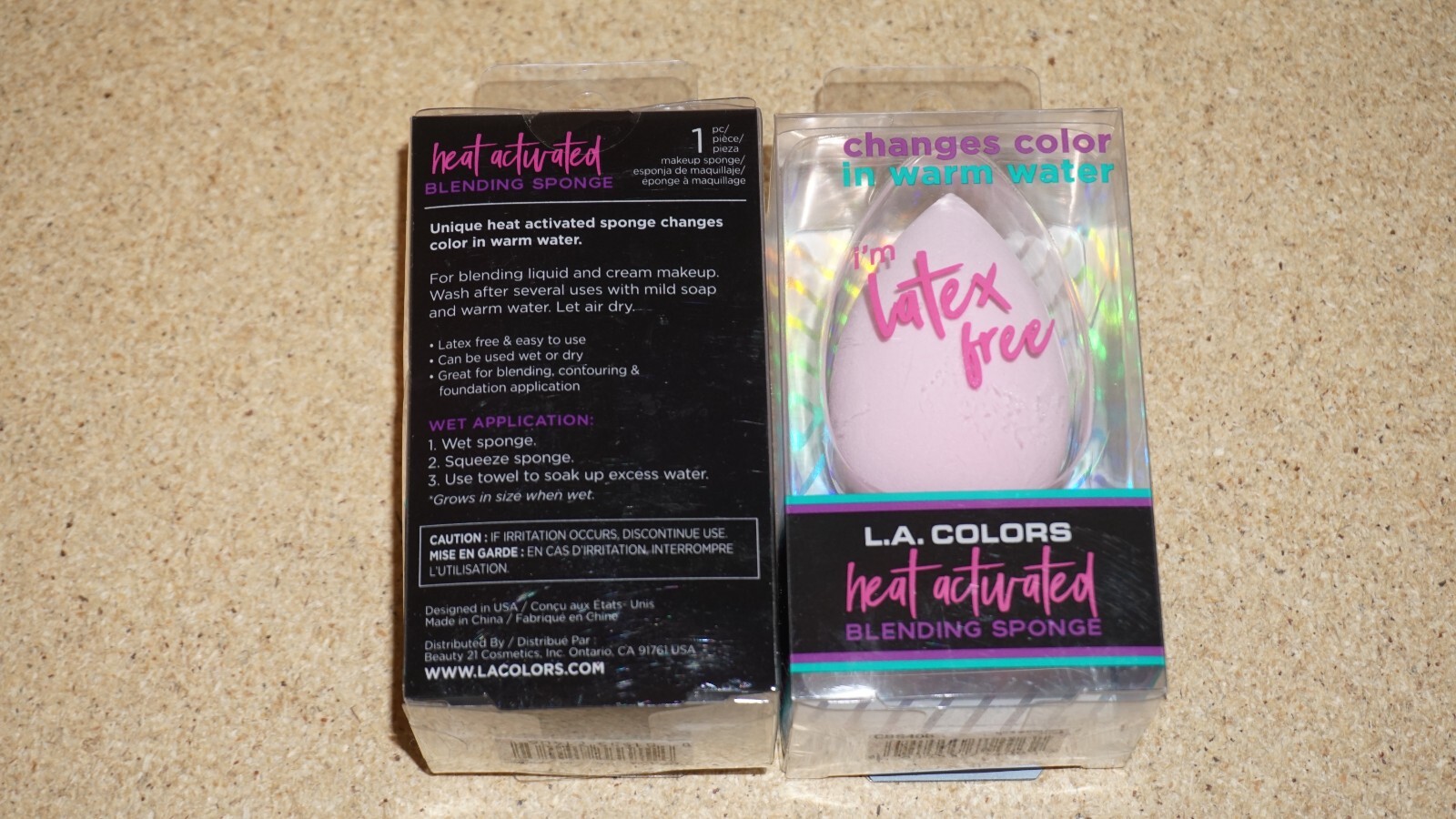(2 Set) L.A. COLORS Heat Activating Makeup Blending Sponge