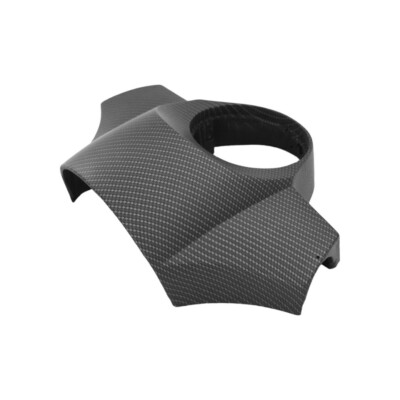 Coperchio Coprimanubrio In Plastica Grezza Di Colore Nera Per Piaggio