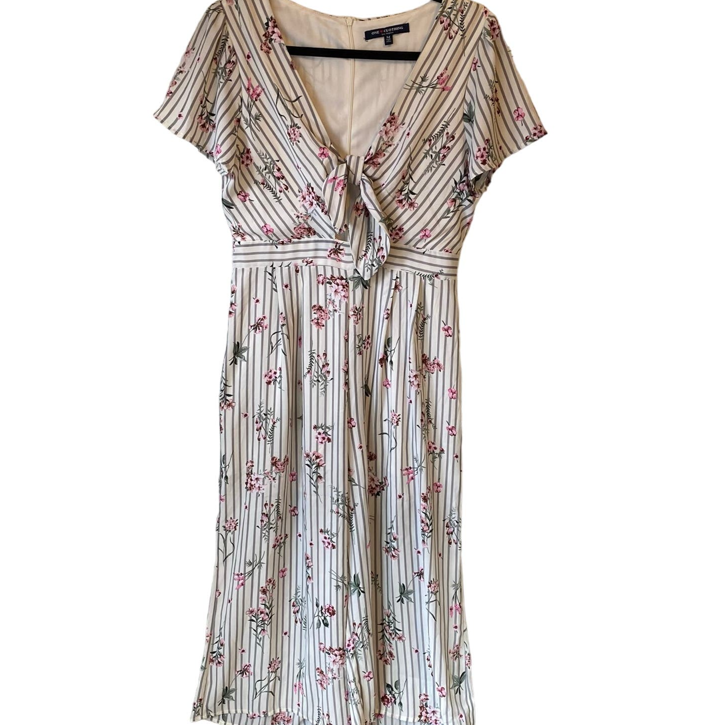 One Clothing Los Angeles Floral Print Wide Leg Summer Beach Romper