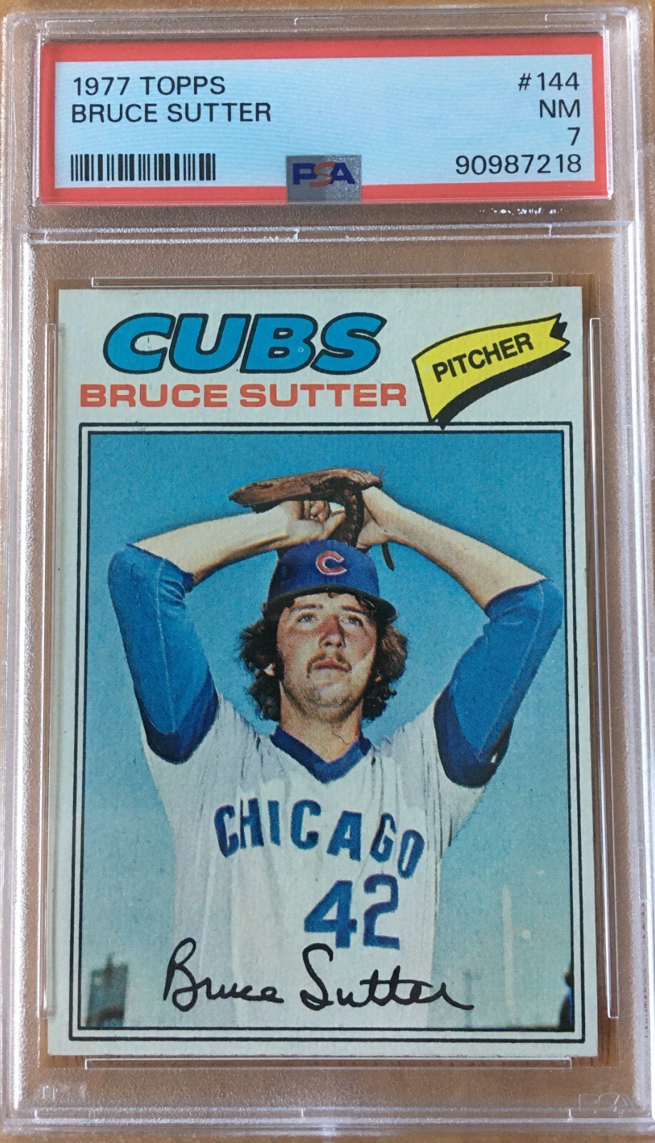 1977 topps bruce sutter psa 7