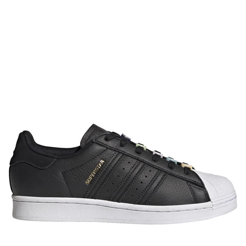 adidas Originals Women's Superstar Sneaker, Black/White/Black