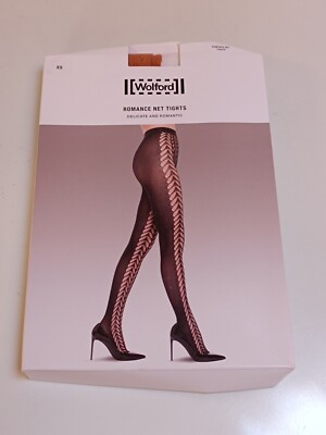 Wolford Romance Net Tights Strumpfhose Sugar Almond 19367 (XS)