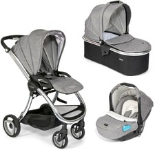 joie chrome 3 in 1 dolls pram