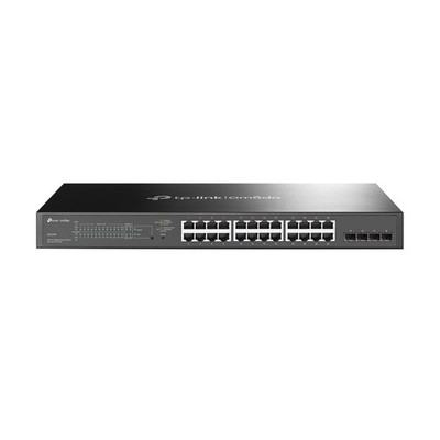 TP-Link Omada TL-SG2428P Managed Switch 24 Ports PoE Gigabit 1U Rack Schwarz