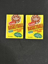 1990-91 Fleer Basketball (2) Unopened Wax Packs Sealed From Box - Michael Jordan