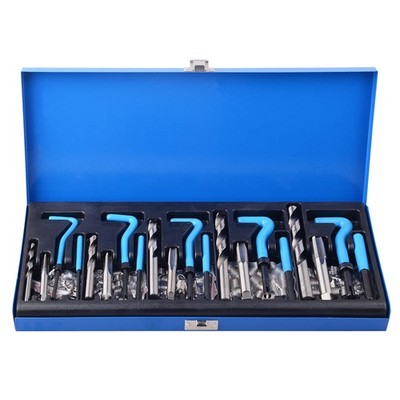 131 PCS SAE Thread Repair Kit HSS Drill Helicoil Standard Assorted Sizes