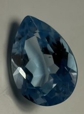 3.65 Carats Pear Cut Natural Real Genuine Aquamarine Loose Gemstone