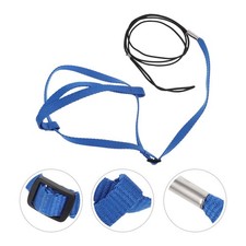 Adjustable Sky Blue Nylon Parrot Harness Vest with Quick Release Leash Outdoor