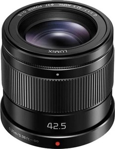 Panasonic Lumix G 42.5mm f1.7 ASPH Power OIS Black Photography Camera Lens