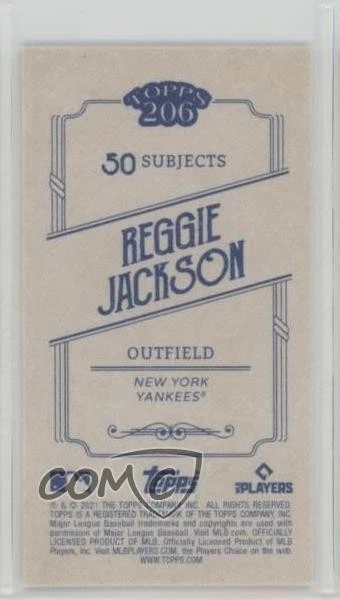 2021 Topps 206 Series 6 Reggie Jackson #40 HOF - Image 2 of 2