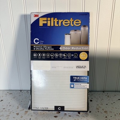 Filtrete 3M C Filter Size Premium Allergen Ultrafine Particles Hepa Filtration