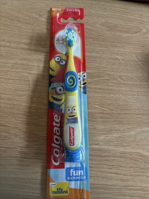 minions Colgate Zahnbürste Kinder 4-6 Jahre extra weich Kinder Kids Saugnapf