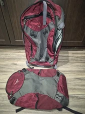 Osprey Meridian Backpack/Rolling Bag Set
