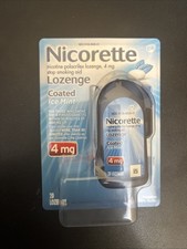 Nicorette 4mg Coated Nicotine Lozenges-20 Count-Ice Mint Exp 02/28
