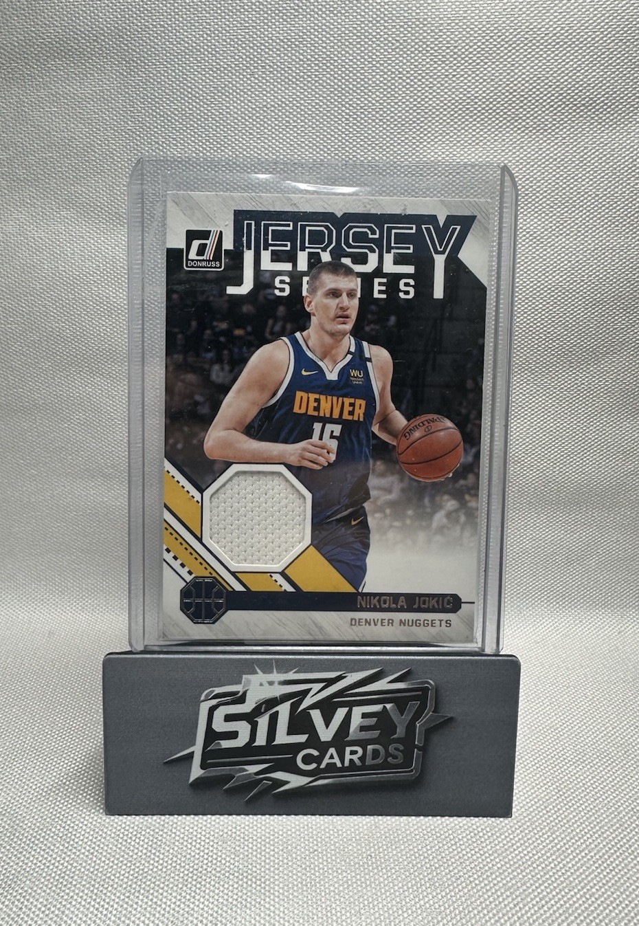 2020-21 panini donruss nikola jokic jersey series game worn patch #js-njk
