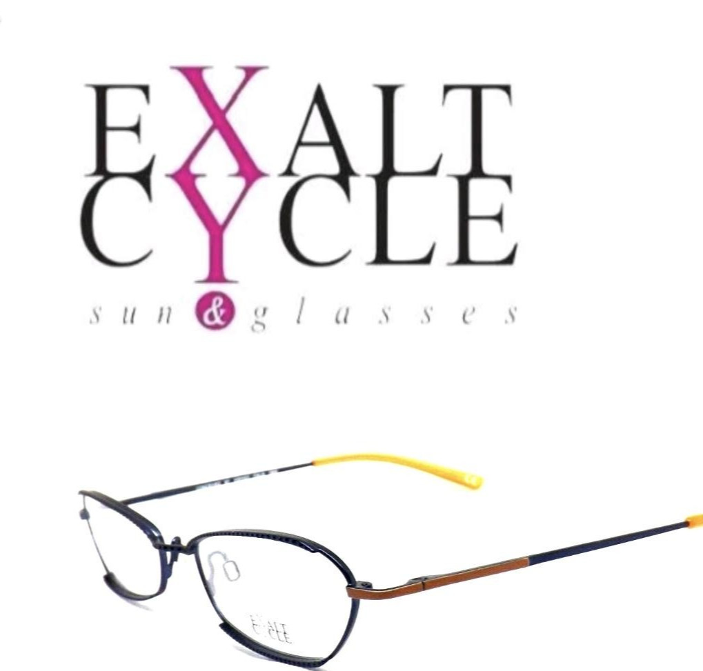 Frames for Eyeglasses Woman Blue Made Italy EXALT CYCLE Exchiara C3