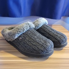 Skechers Bobs Women's Keepsakes Ice Angel Slippers /Shoes Charcoal Size 7.5