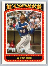 2023 Topps Heritage Hank Aaron #TH-8 The Hammer Insert Atlanta Braves Milwaukee