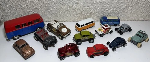 VTG Tootsie Hot Wheel VW Volkswagen Bug Beetle Van Lot Of 13 Mixed New VTG