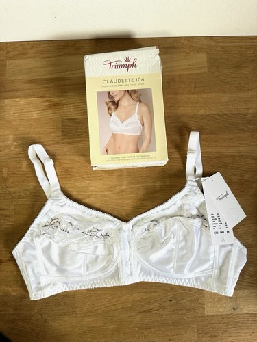 Triumph Womens Claudette 104 N X Bra White UK 40B