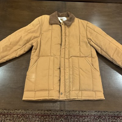 Vtg 70s 80s NOS Walls Blizzard Pruf Jacket XL Tall Brown Duck Canvas USA Rare