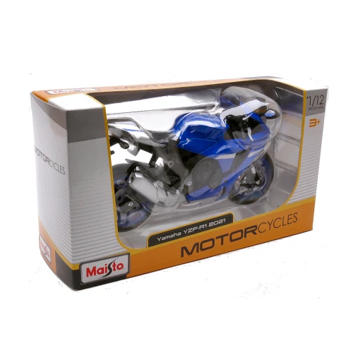 YAMAHA YZF-R1 2021 BLUE 1:12 Maisto Moto Nouveau modèle - Photo 4/4