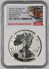2012-S REVERSE PROOF RP 70 NGC American Silver Eagle 1 oz. San Francisco TOP POP