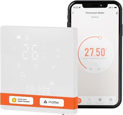 MOES Smart Thermostat Wasser/Kombikessel Heizung | Matter over WiFi | UVP 56£