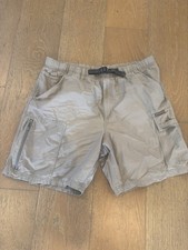 Vintage Colombia men  s beige hiking shorts Size large Cargo shorts Tiny stain