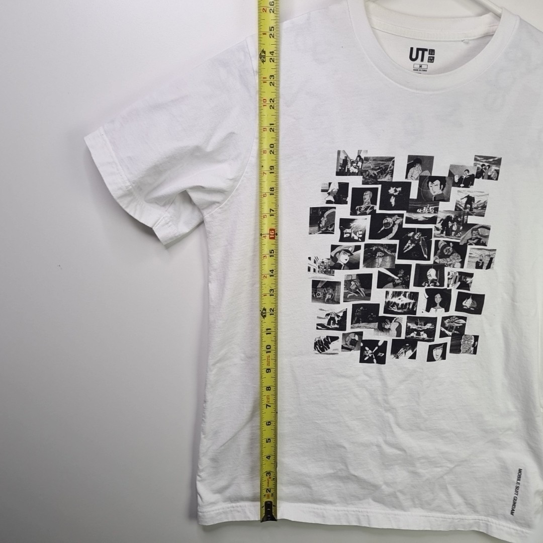 Uniqlo Men's UT Mobile Suite Gundam 40th Anniversary T-Shirt Cotton White Sz M thumbnail 10