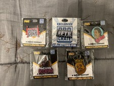 Pro Wrestling Crate Lot of 5 Pins AEW Eddie Kingston Motor City Machine Guns FTR
