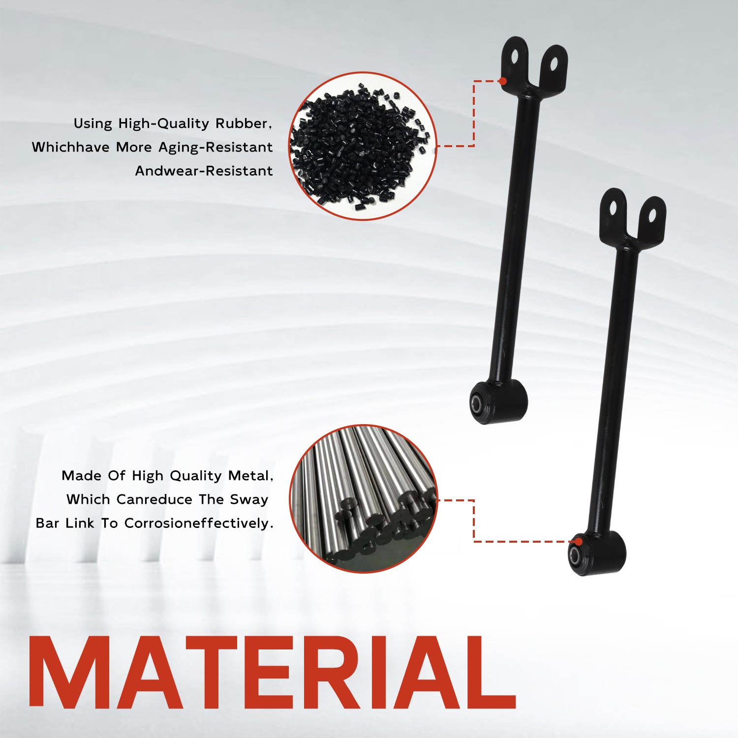 2Pcs Rear Lower Control Arms Frontward for 2004-2007 Toyota Highlander AWD