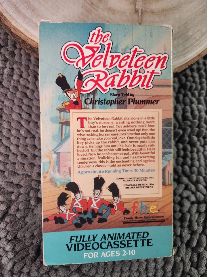 The Velveteen Rabbit (VHS, 1998)(Children's)(Animated) Vintage ...