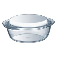 Pyrex Auflaufform, Modell 207A000 7643, Rund Mit Deckel, Aus Glas FüR E